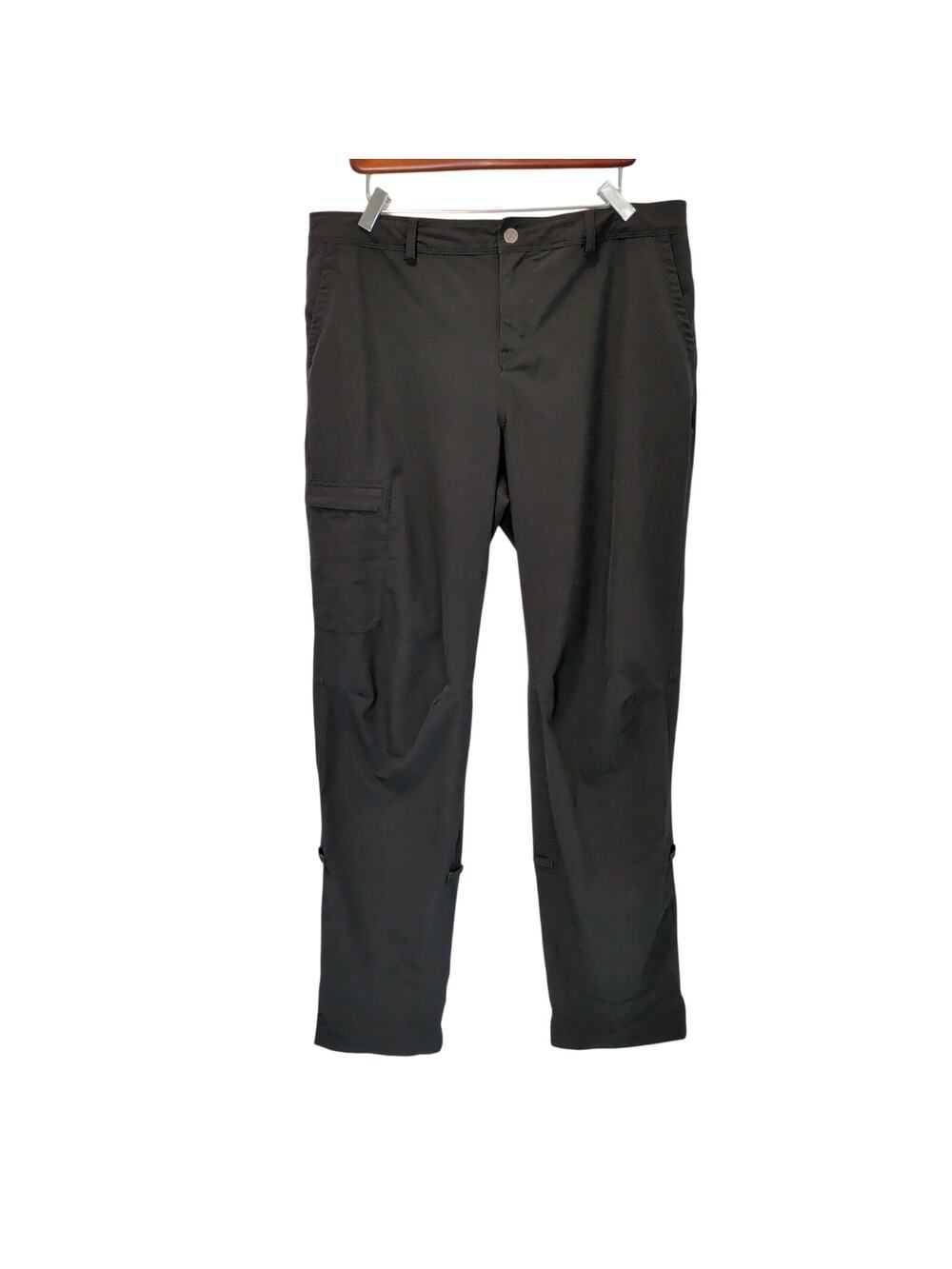 REI COOP Women's Sz 14 Black Regular Fit Hiking Pants Outdoor Straight Leg